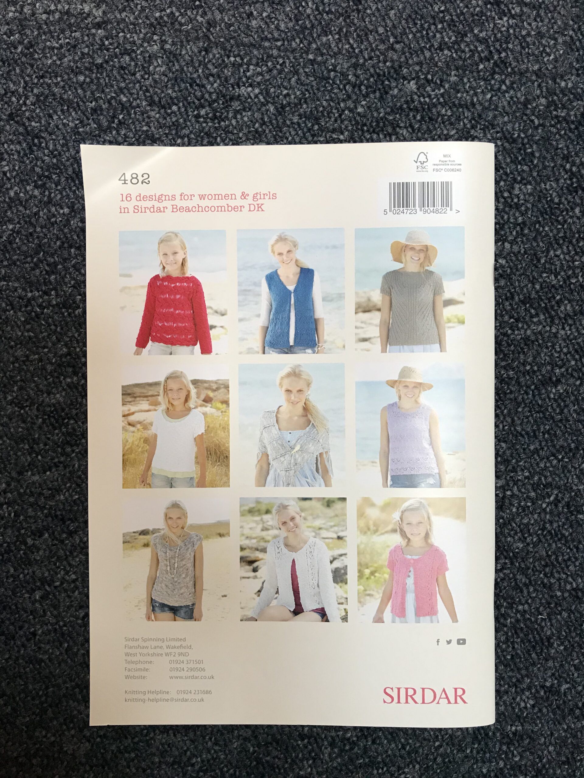 One Day in Summer Sirdar Beachcomber 482 Knitting Pattern Book - Image 2