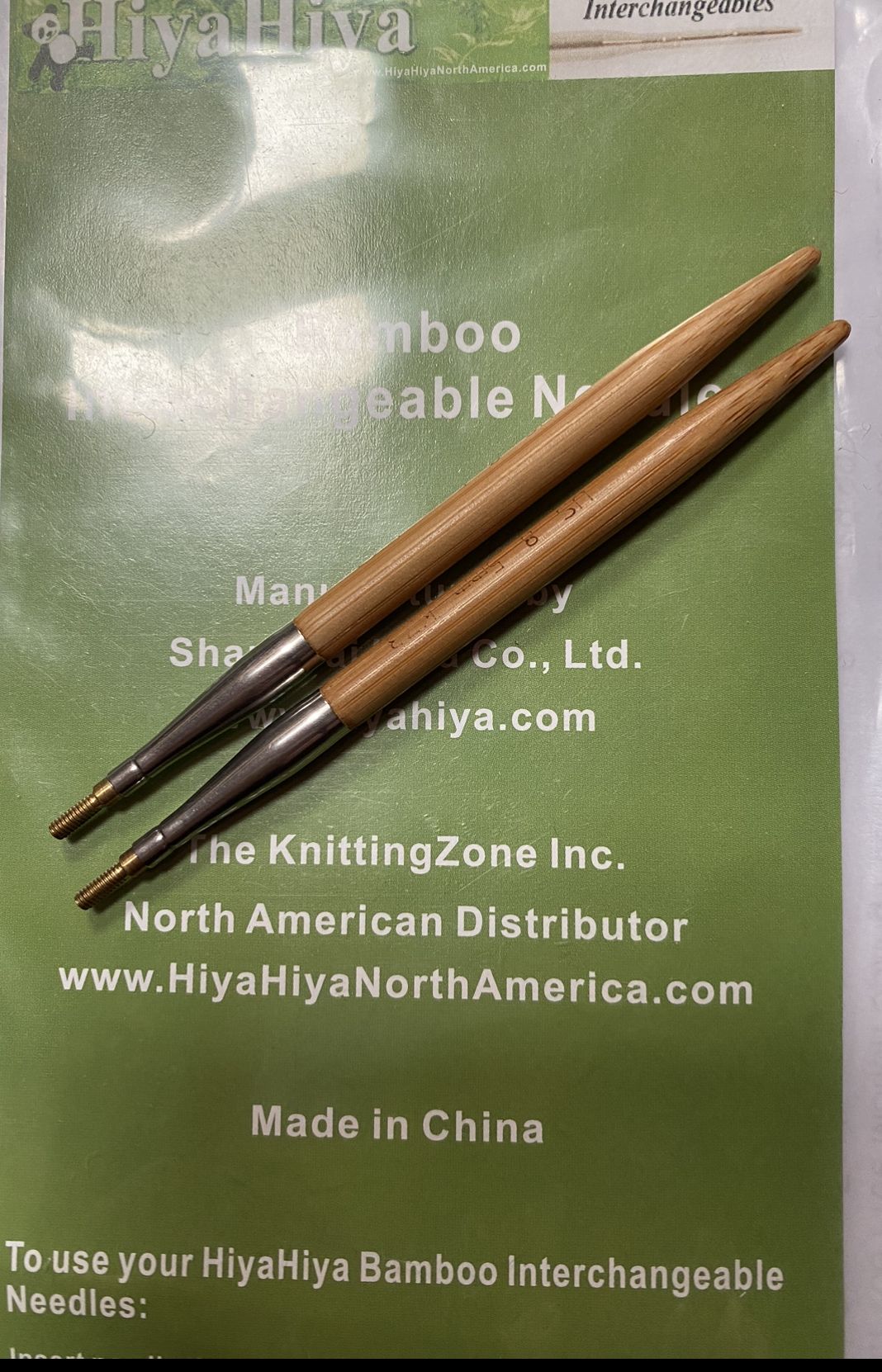 HiyaHiya Bamboo Interchangable Needle Tips -5mm -4"length