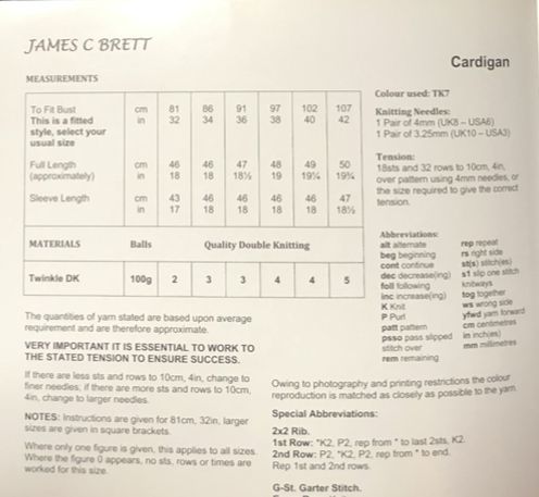 James Brett DK Knitting Pattern JB106 - Image 2