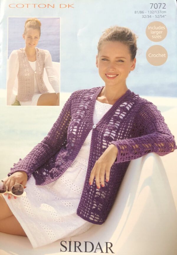 Sirdar cotton DK Crochet Pattern 7072