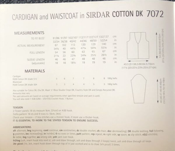 Sirdar cotton DK Crochet Pattern 7075 - Image 2