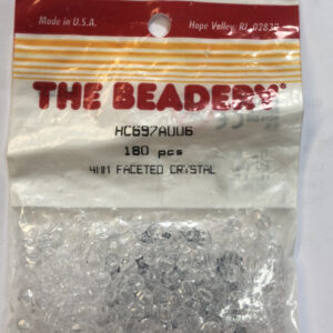The Beadery 4mm Faceted Beads Transparent