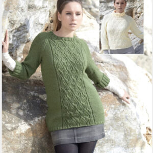 Sirdar Wool Rich Aran Knitting Pattern 7188