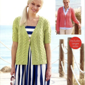 Sirdar Wool Rich Aran Knitting Pattern 7753