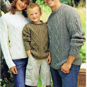 Sirdar Aran with 20% Wool Knitting Pattern 8486