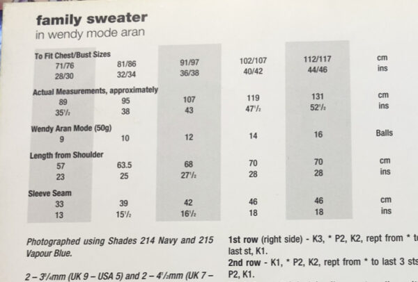 Wendy Mode Aran Knitting Pattern 5398 - Image 2