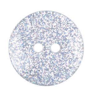 18mm Transparent Glitter button