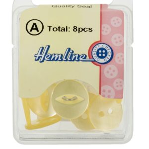 13.75mm x 8 Buttons - Yellow