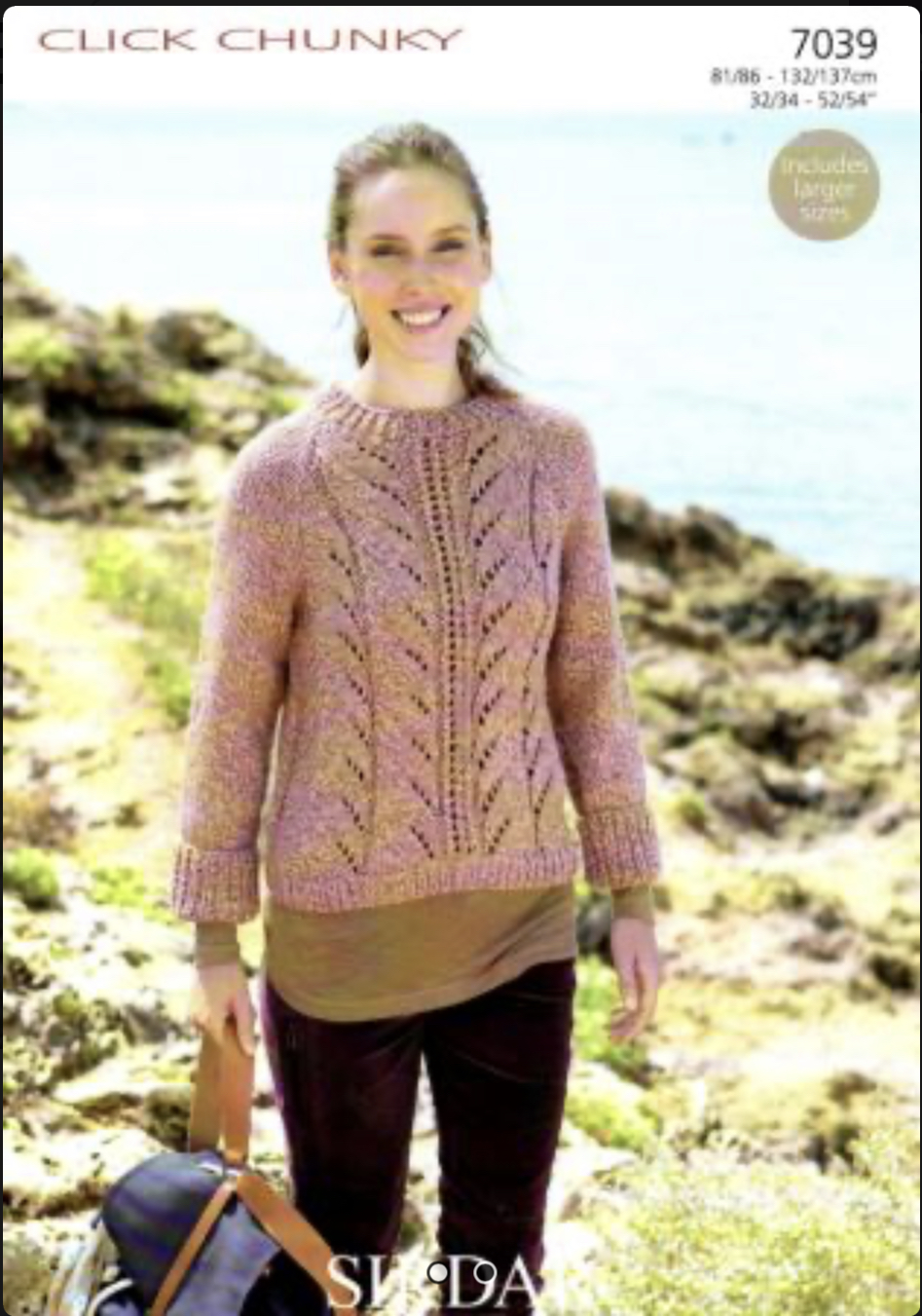 Sirdar Click Chunky Knitting Pattern 7039