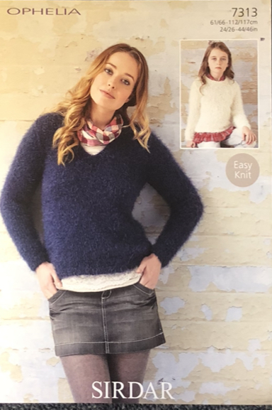 Sirdar Ophelia Knitting Pattern 7313
