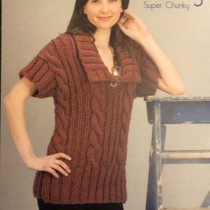 Wendy Serenity Super Chunky Knitting Pattern 5578