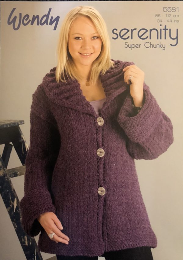Wendy Serenity Super Chunky Knitting Pattern 5581 - Yarn for knitting ...