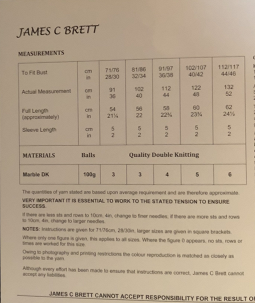 James Brett DK Knitting Pattern JB160 - Image 2
