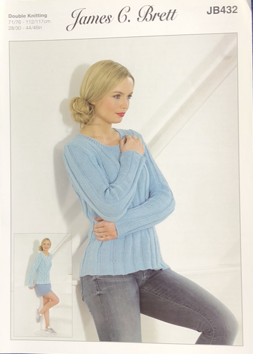 James Brett DK Knitting Pattern JB432