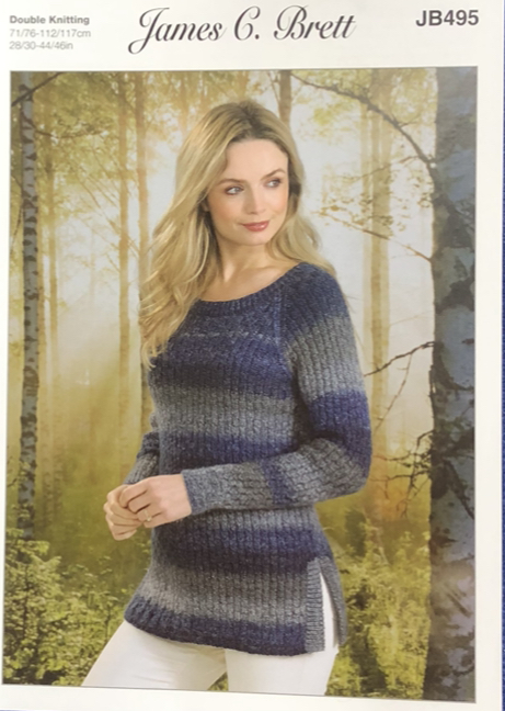 James Brett DK Knitting Pattern JB495