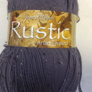 James Brett Rustic Aran Tweed 400g- Heather DAT10